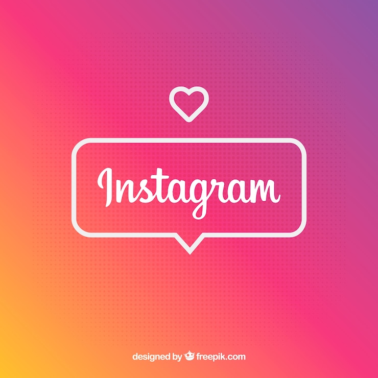 Vettore gratuito sfondo di instagram in colori sfumati