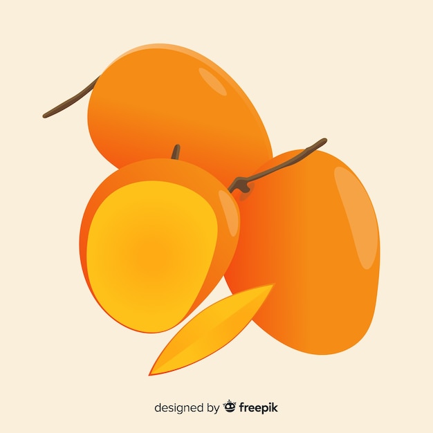 Sfondo di mango disegnato a mano