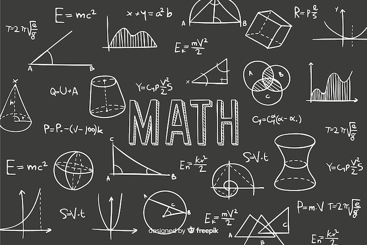 Vettore gratuito sfondo di matematica