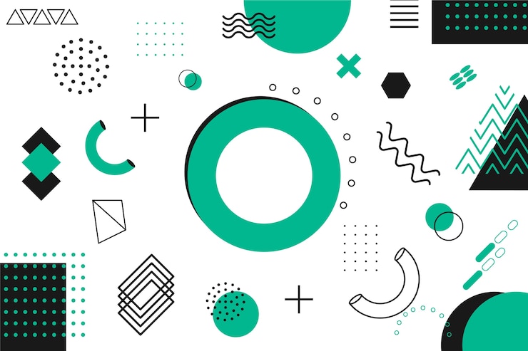 Vettore gratuito sfondo di modelli geometrici in design piatto