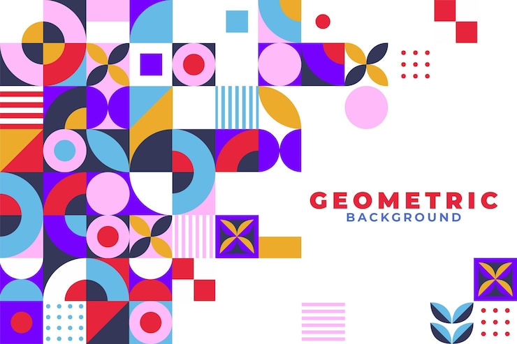 Vettore gratuito sfondo di mosaico geometrico piatto