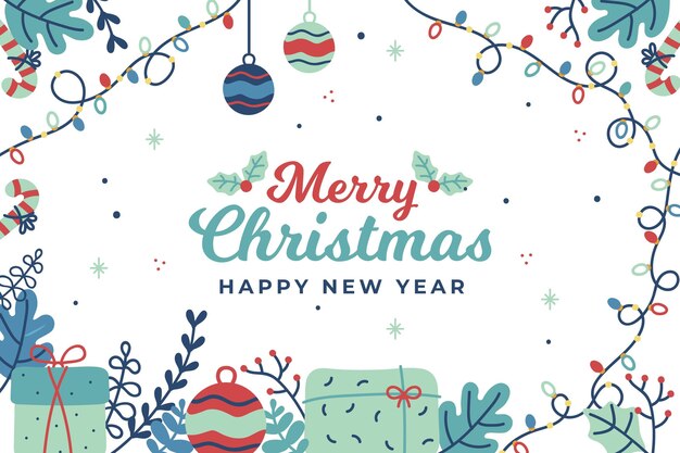 Sfondo di Natale design piatto