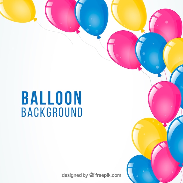 Sfondo di palloncini colorati per festeggiare