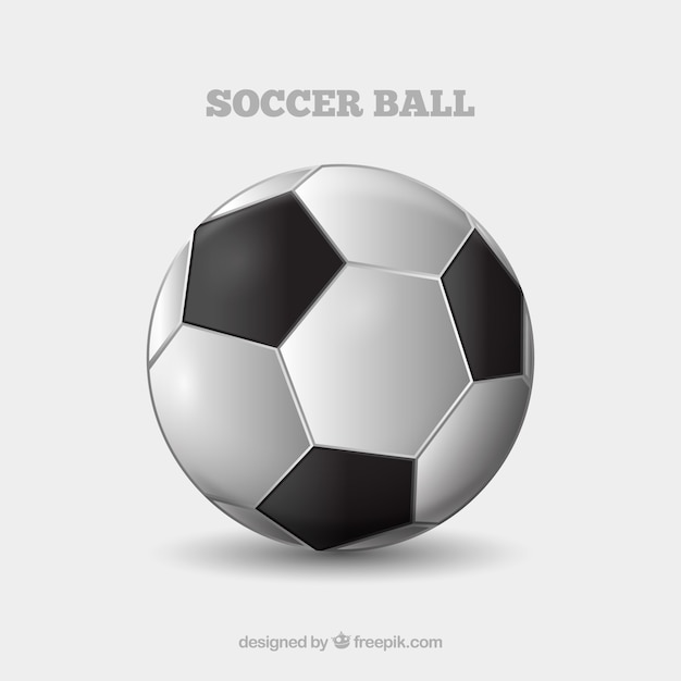 Sfondo di pallone da calcio in stile realistico