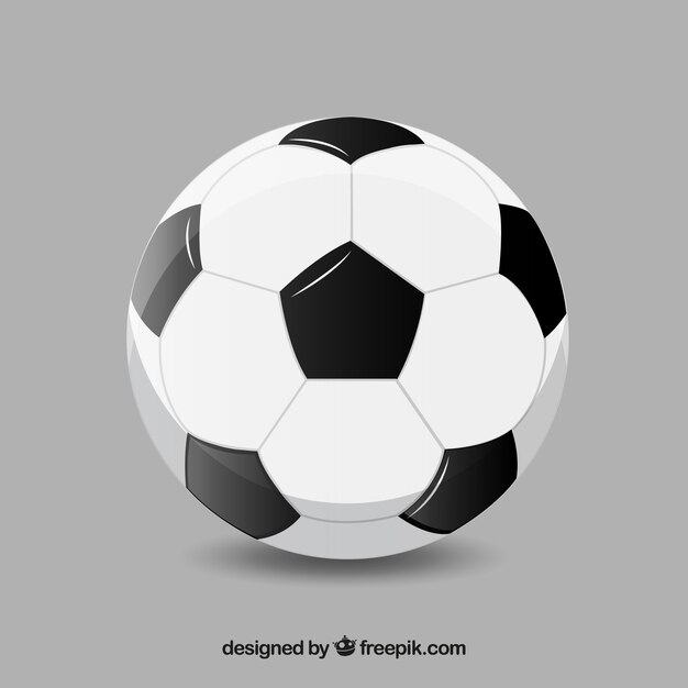 Sfondo di pallone da calcio in stile realistico