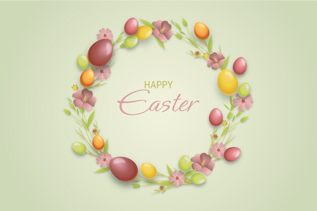 Sfondo di Pasqua realistico