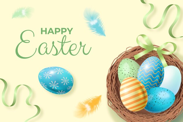 Sfondo di Pasqua realistico