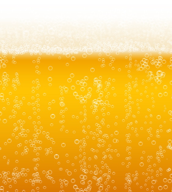 sfondo di schiuma di birra orizzontalmente senza cuciture