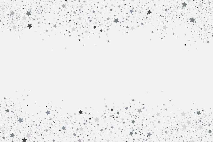 Vettore gratuito sfondo di stelle d'argento design piatto
