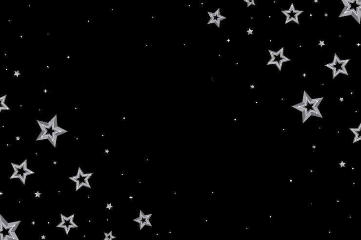 Vettore gratuito sfondo di stelle d'argento design piatto