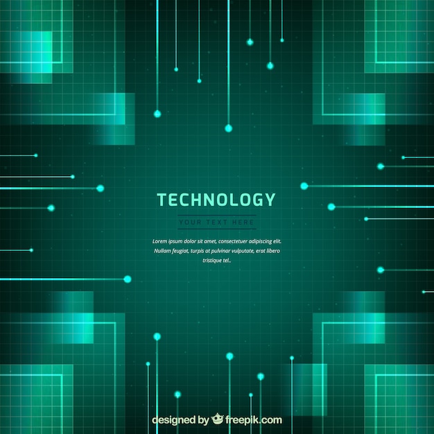 Sfondo di tecnologia con stile absract