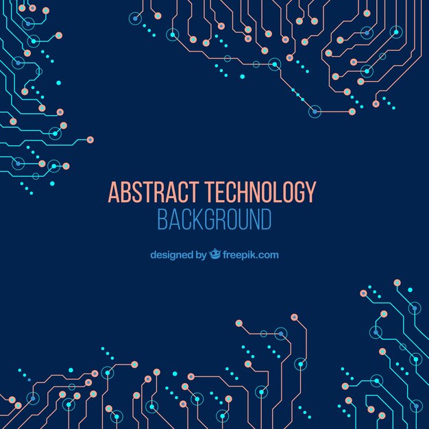 Sfondo di tecnologia in stile astratto