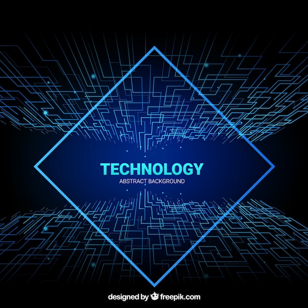 Sfondo di tecnologia in stile astratto