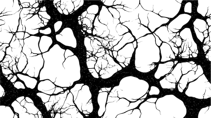 Vettore gratuito sfondo di vena d'albero nera