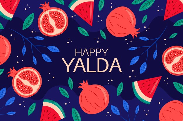 Sfondo di yalda design piatto