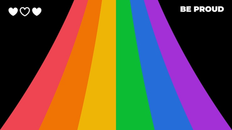 Vettore gratuito sfondo di zoom moderno colorato orgoglio