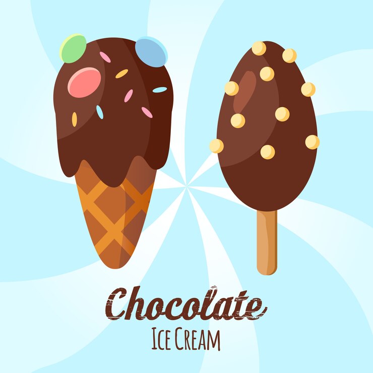 Vettore gratuito sfondo divertente gelato.