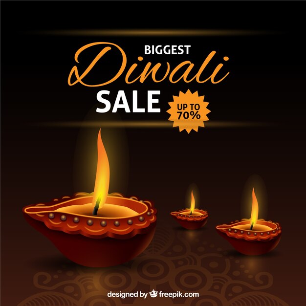 Sfondo Diwali di sconto