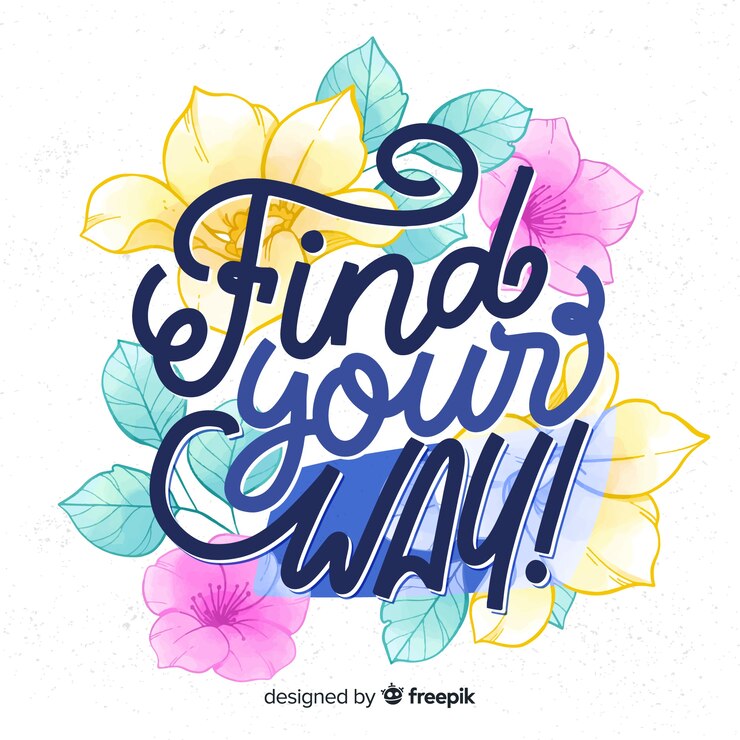Vettore gratuito sfondo floreale disegnato a mano calligrafica