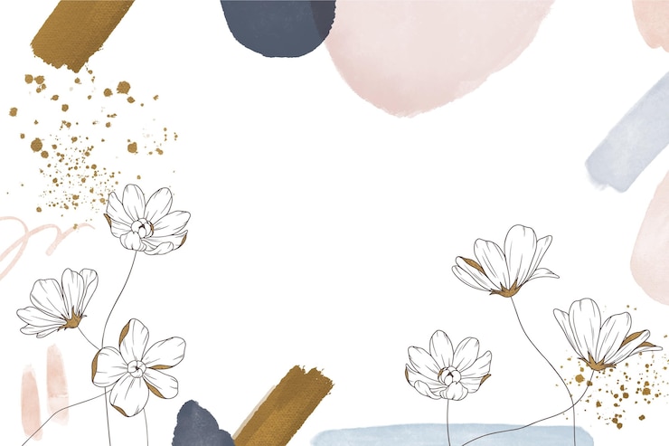 Vettore gratuito sfondo floreale disegnato a mano