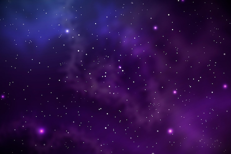Vettore gratuito sfondo galassia realistico