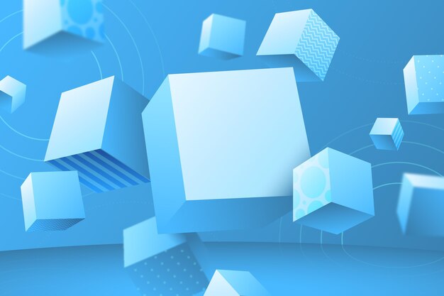 Sfondo geometrico sfumato 3d