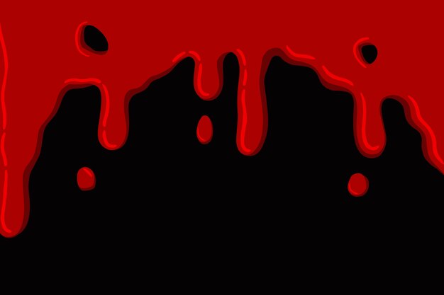 Sfondo gocciolante sangue disegnato a mano