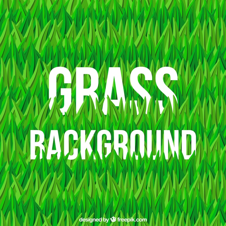 Vettore gratuito sfondo grass in design piatto