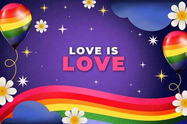 Sfondo lgbt del mese dell'orgoglio dell'acquerello
