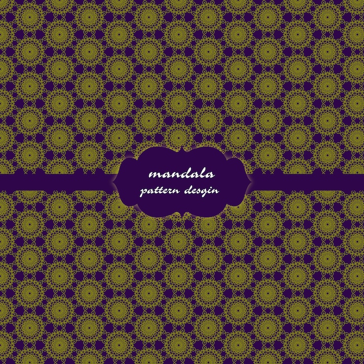 Vettore gratuito sfondo modello mandala