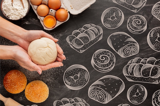 Sfondo modello panetteria