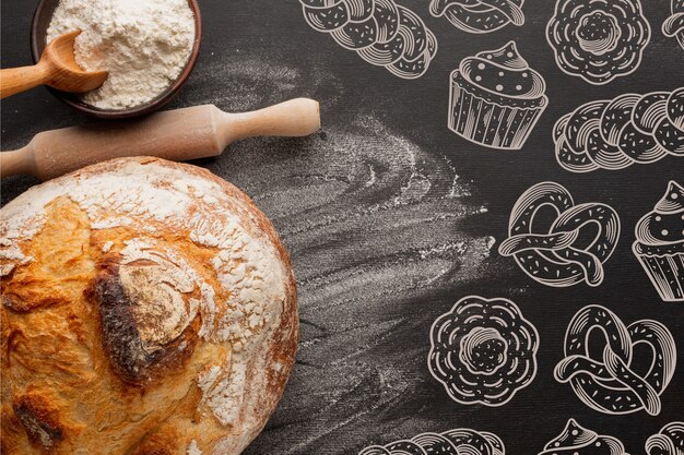 Sfondo modello panetteria