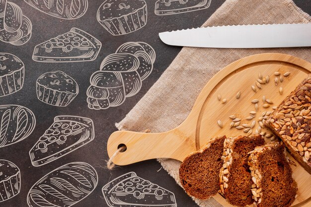 Sfondo modello panetteria