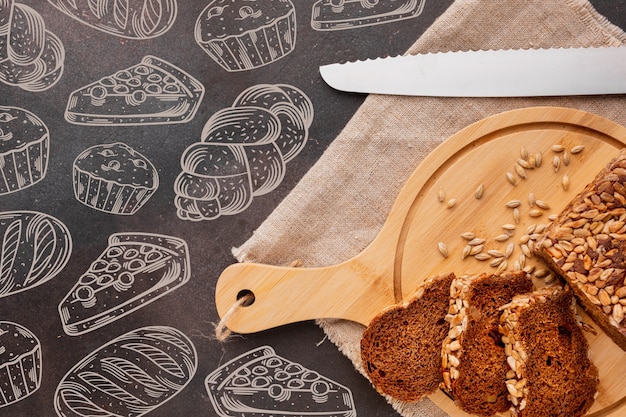 Sfondo modello panetteria
