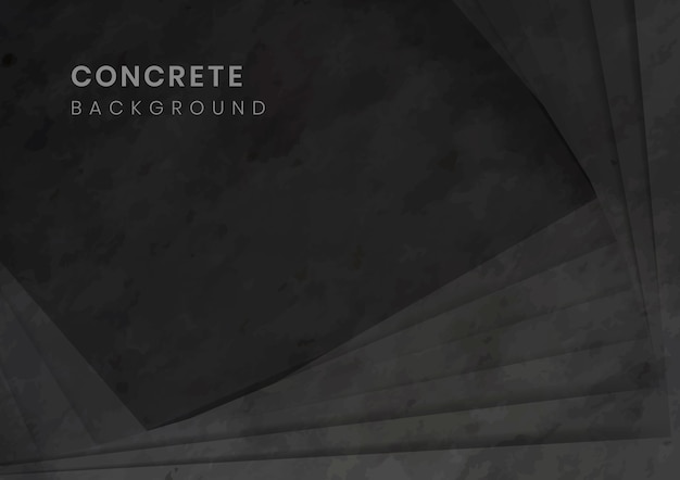 Sfondo moderno concreto nero 3D