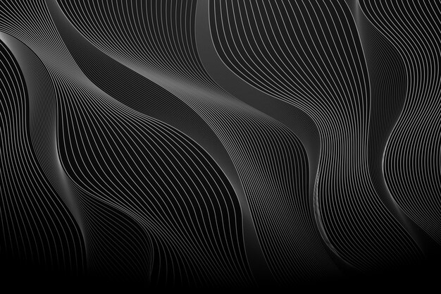 Sfondo nero sfumato con linee ondulate