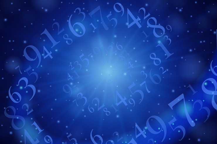 Vettore gratuito sfondo numerologico sfumato