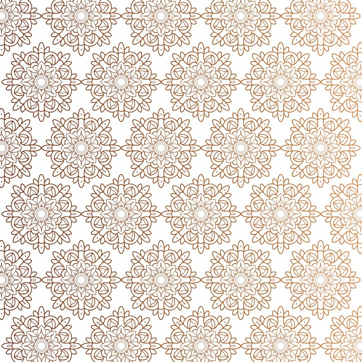 Vettore gratuito sfondo pattern di mandala