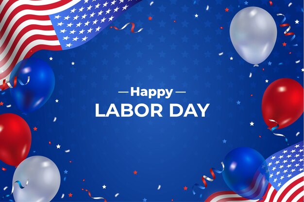 Sfondo per la celebrazione della festa del lavoro negli Stati Uniti