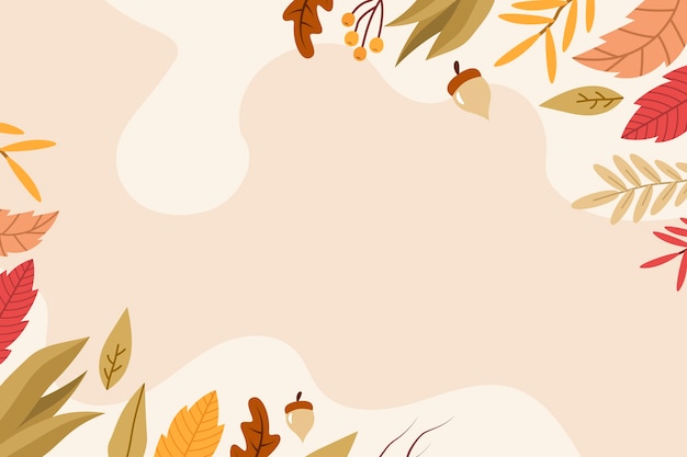 Sfondo piatto per la celebrazione dell'autunno