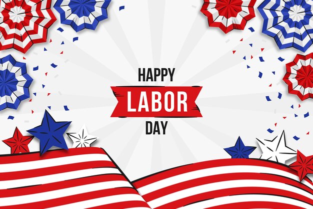 Sfondo piatto per la celebrazione della festa del lavoro