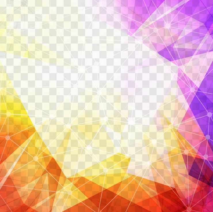 Vettore gratuito sfondo poligonale colorato