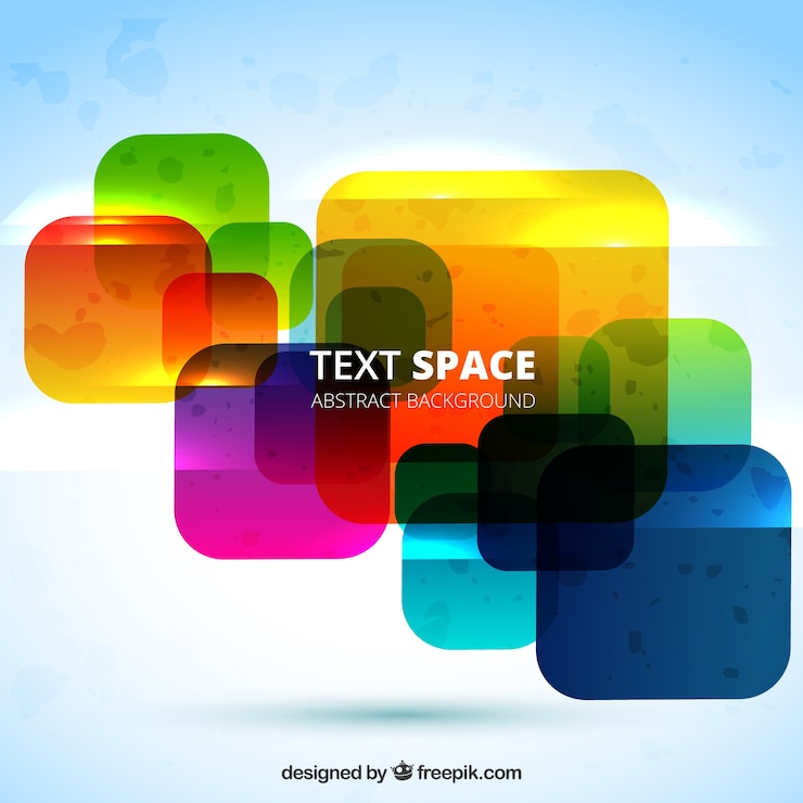 Vettore gratuito sfondo quadrati colorati