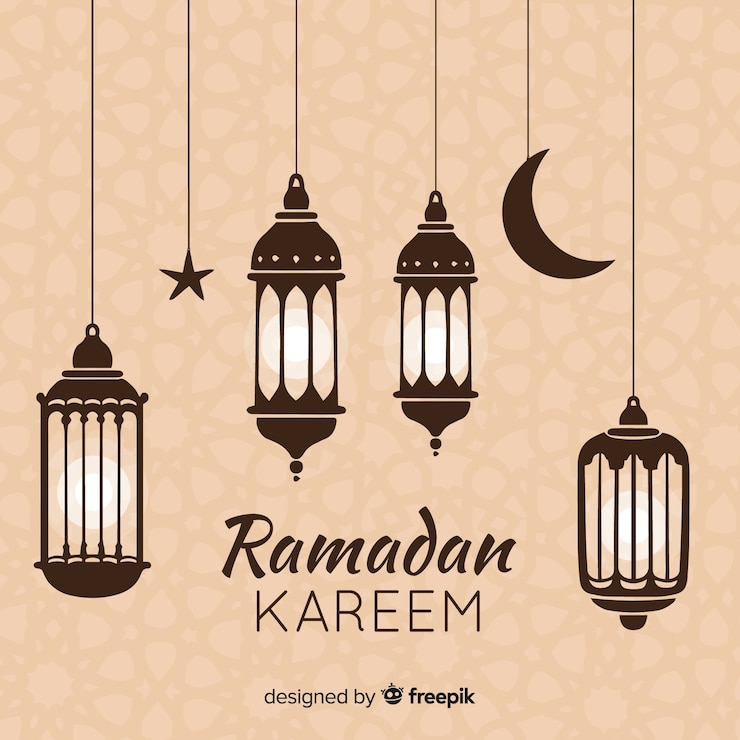 Vettore gratuito sfondo ramadan disegnato a mano