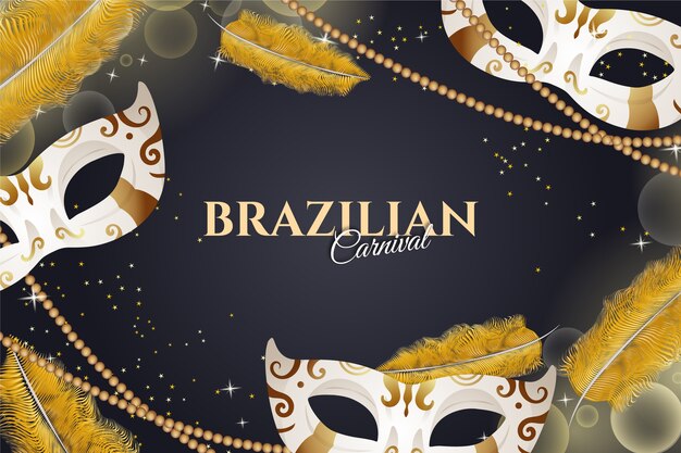 Sfondo realistico carnevale brasiliano