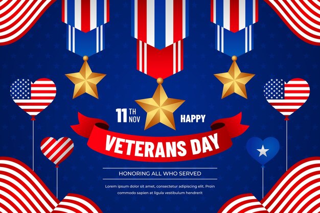 Sfondo realistico del giorno dei veterani