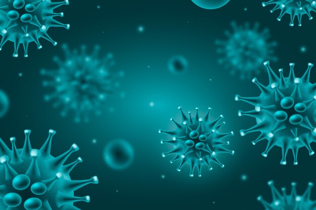 Sfondo realistico di coronavirus