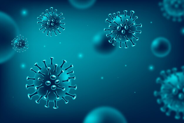 Sfondo realistico di coronavirus