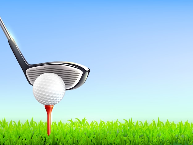 Sfondo realistico di golf