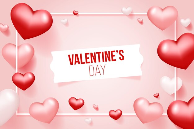 Sfondo realistico di San Valentino